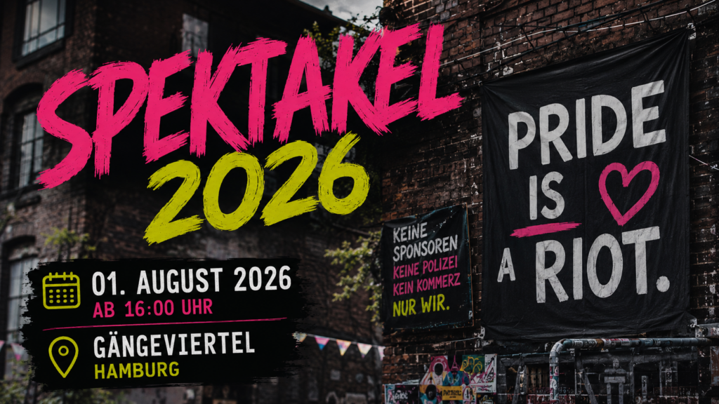 Spektakel Hamburg - Gängeviertel - 01.08.2026 ab 16:00 Uhr